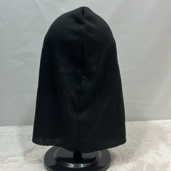 Death Hood Mask With Face Ripped Down The Middle. Black Fabric Back - Picture 4 of 8